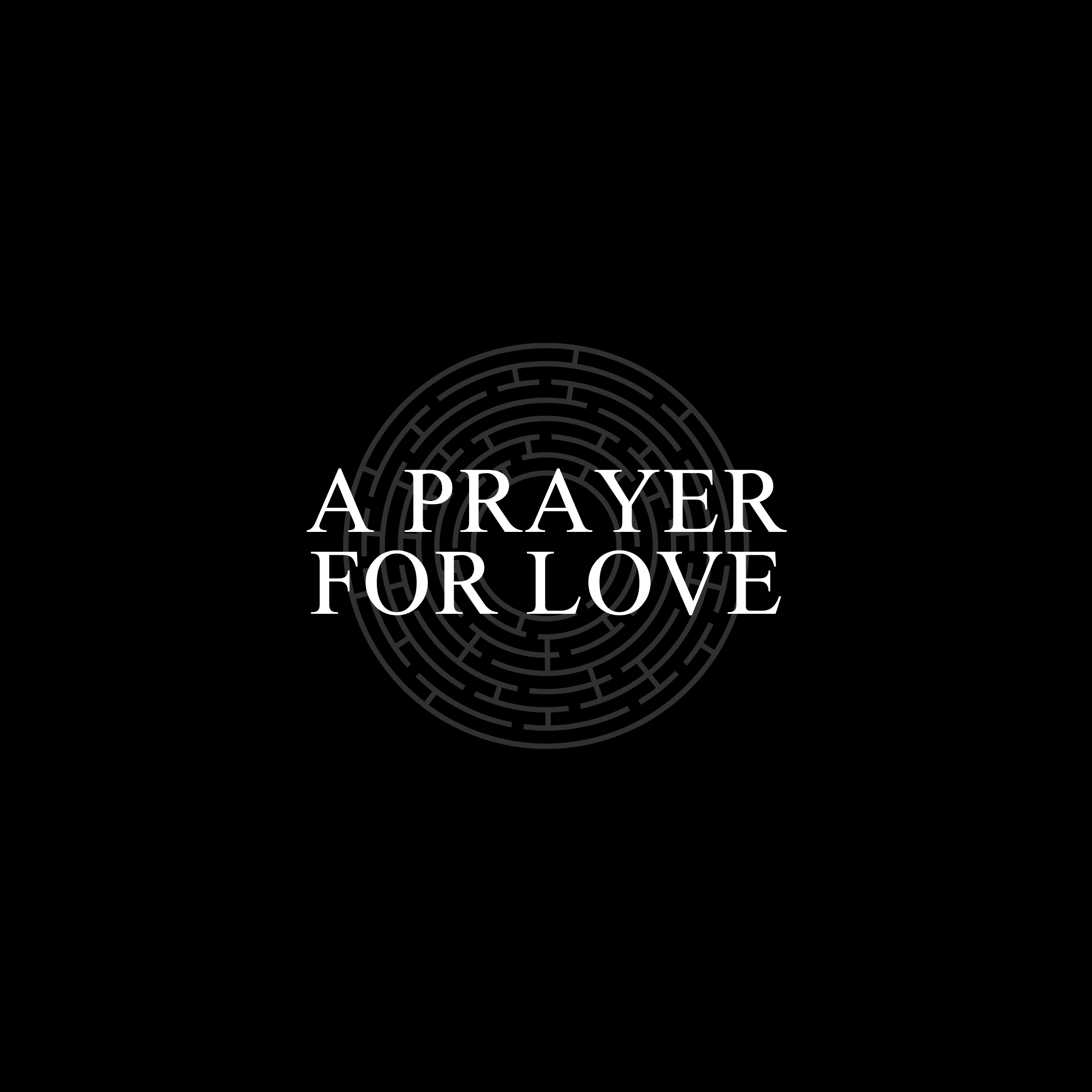 A Prayer for Love — Indices Parfums, visuel typographique sur fond noir.