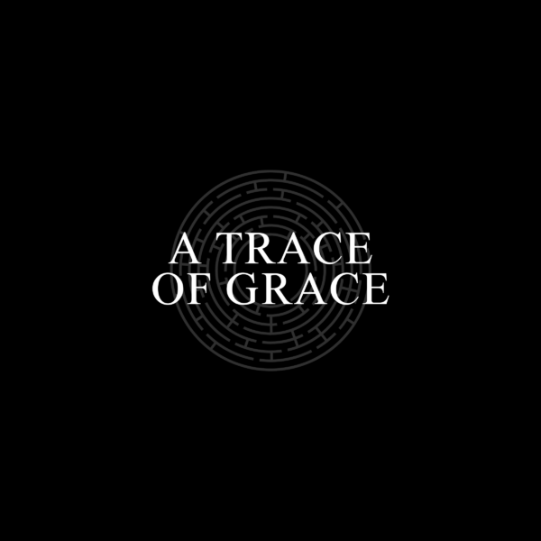 A Trace of Grace — Indices Parfums, visuel typographique sur fond noir.