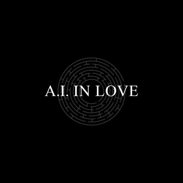 A.I. in Love — Indices Parfums, visuel typographique sur fond noir.